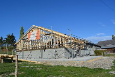 Holzbau, construction en bois, scheune, grange