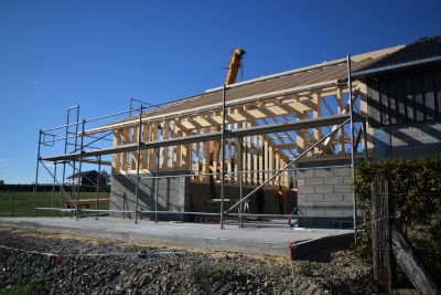 Holzbau, construction en bois, scheune, grange