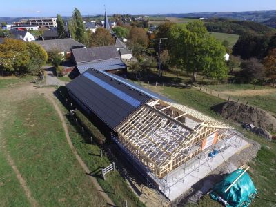 Holzbau, construction en bois, scheune, grange